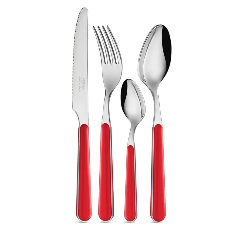 Set 24 pezzi - Tinta Unita Rosso LD14104R