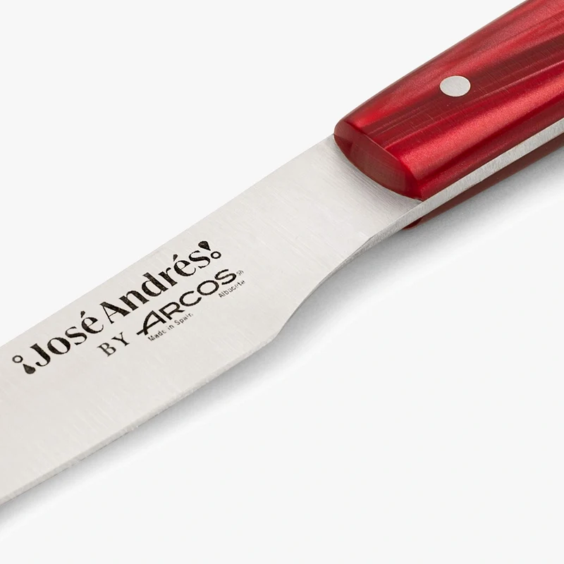 JUEGO 4 PZAS. CUCHILLO MESA ROJO THE BAZAAR BY JOSE ANDRÉS