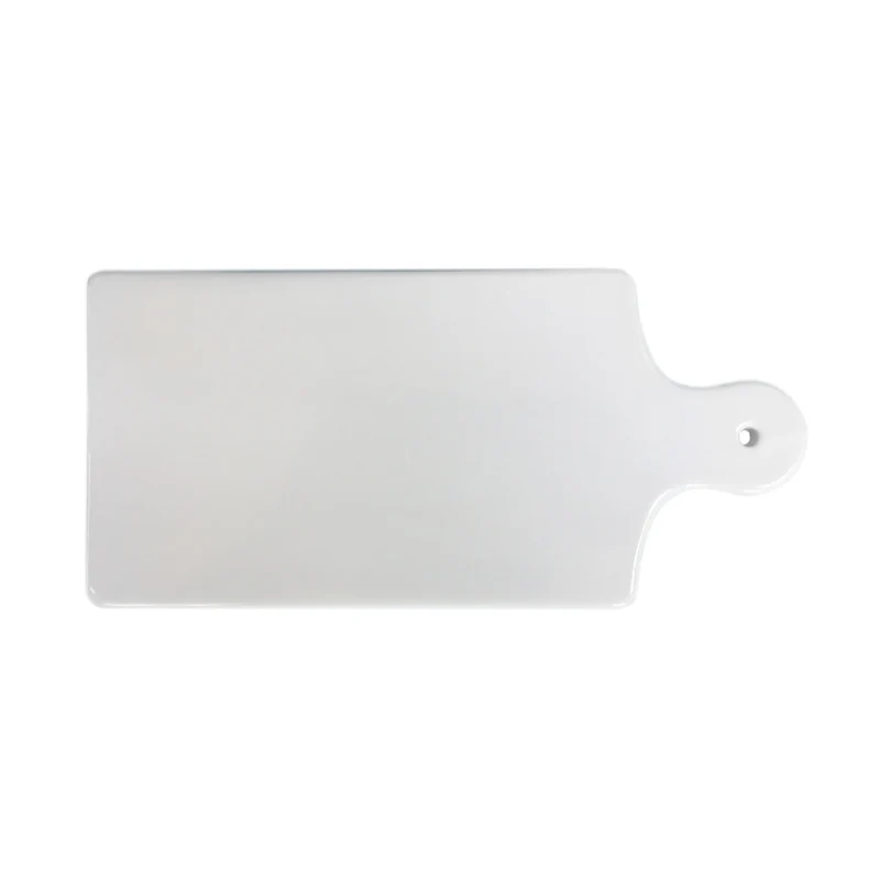 Bandeja de porcelana blanca para servir snacks