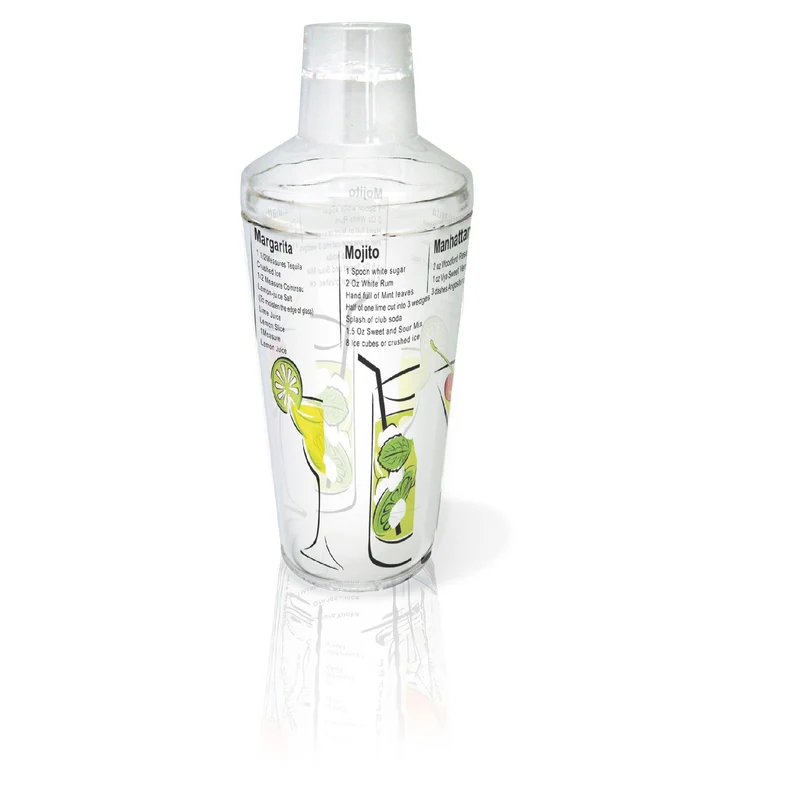 Set de cóctel con coctelera y accesorios ABS