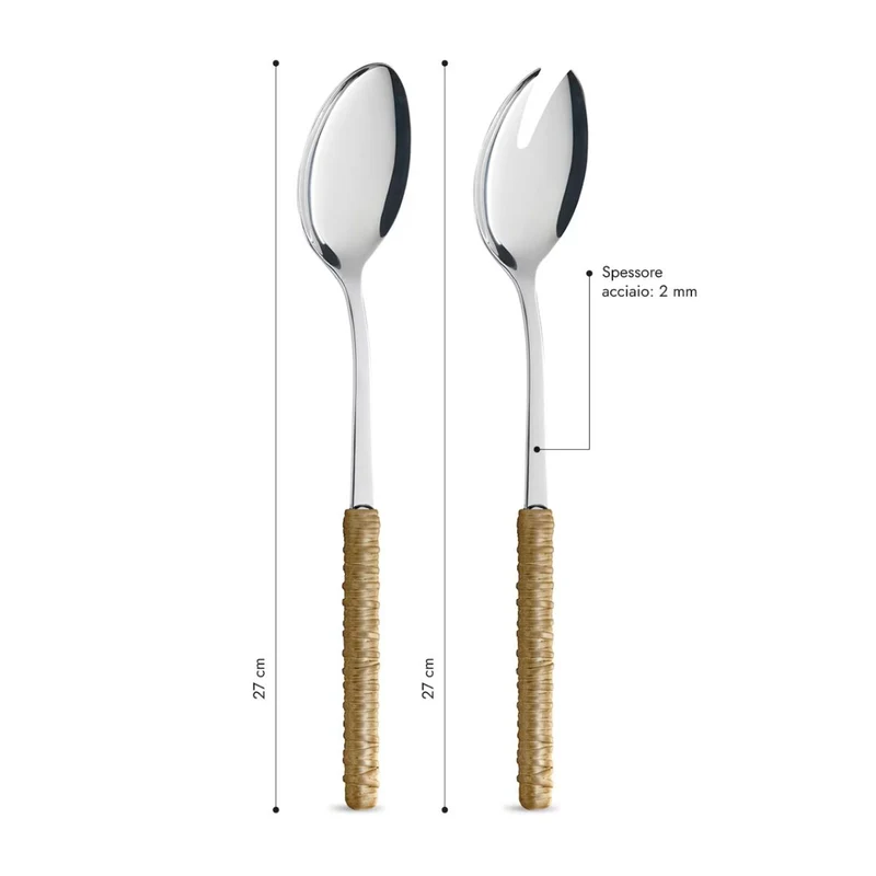 Coppia Insalata - Rattan Beige LD14301C