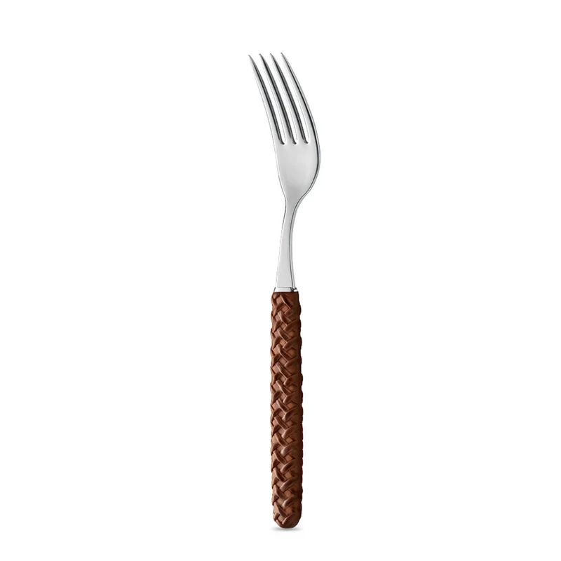 Forchetta Tavola - Intreccio Cuoio LD14200C
