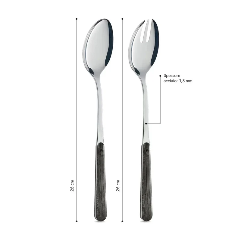 Coppia Insalata - Pino Antracite BD15004