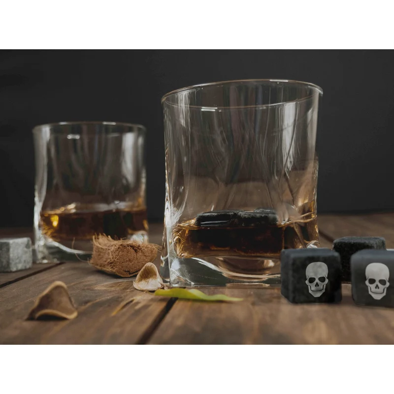 Cubitos de calavera para enfriar bebidas 9 unidades