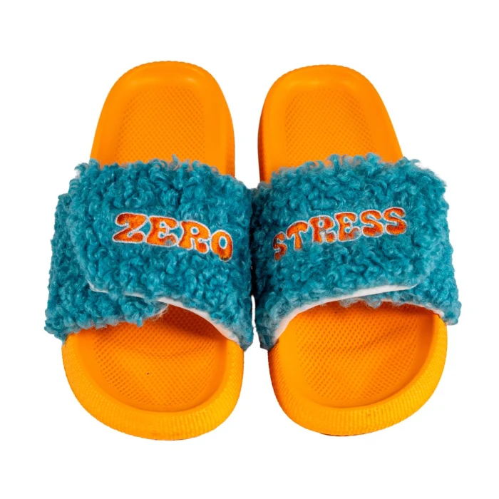 Ciabatte con strap. Decoro ZERO STRESS. Taglia S/M.