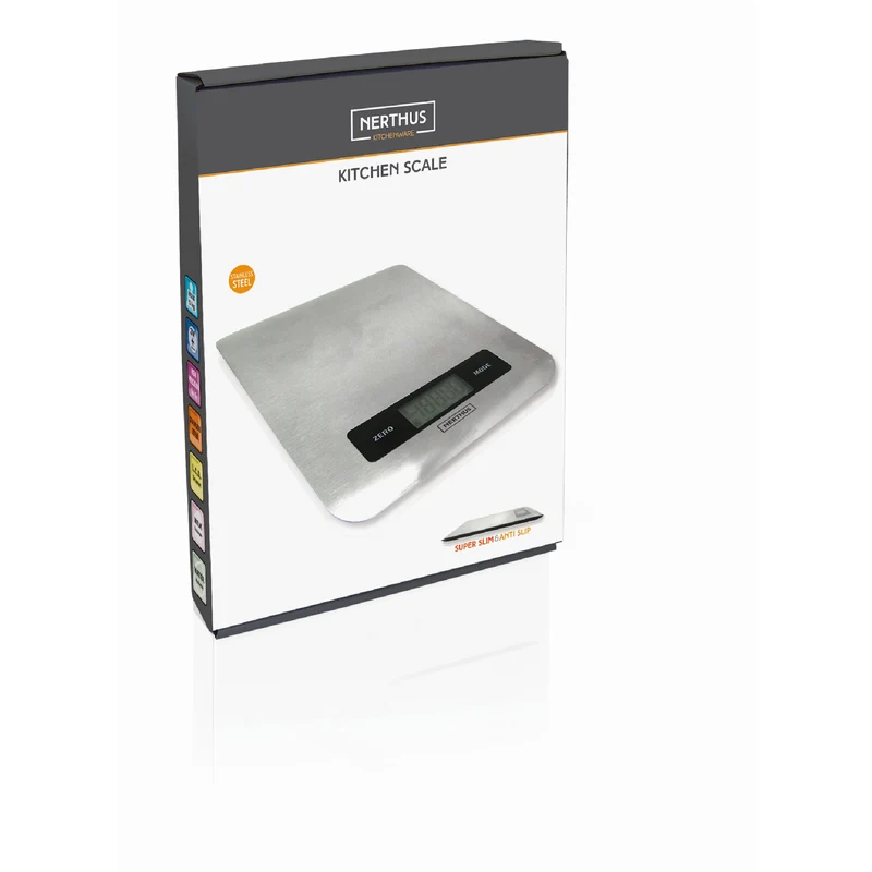 Báscula digital de cocina en acero inoxidable 5 kg