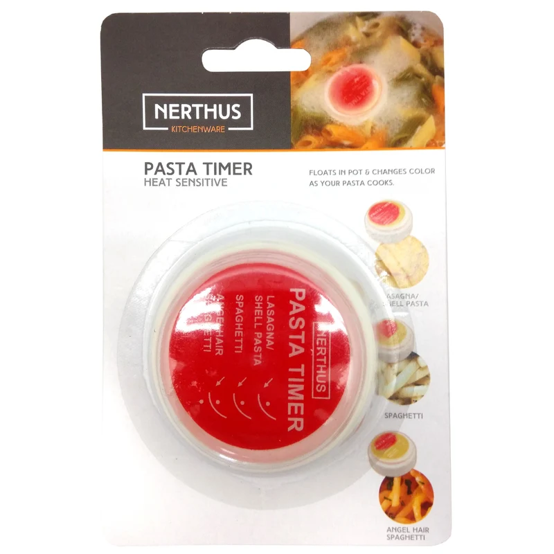 Temporizador para pasta que cambia de color al cocer