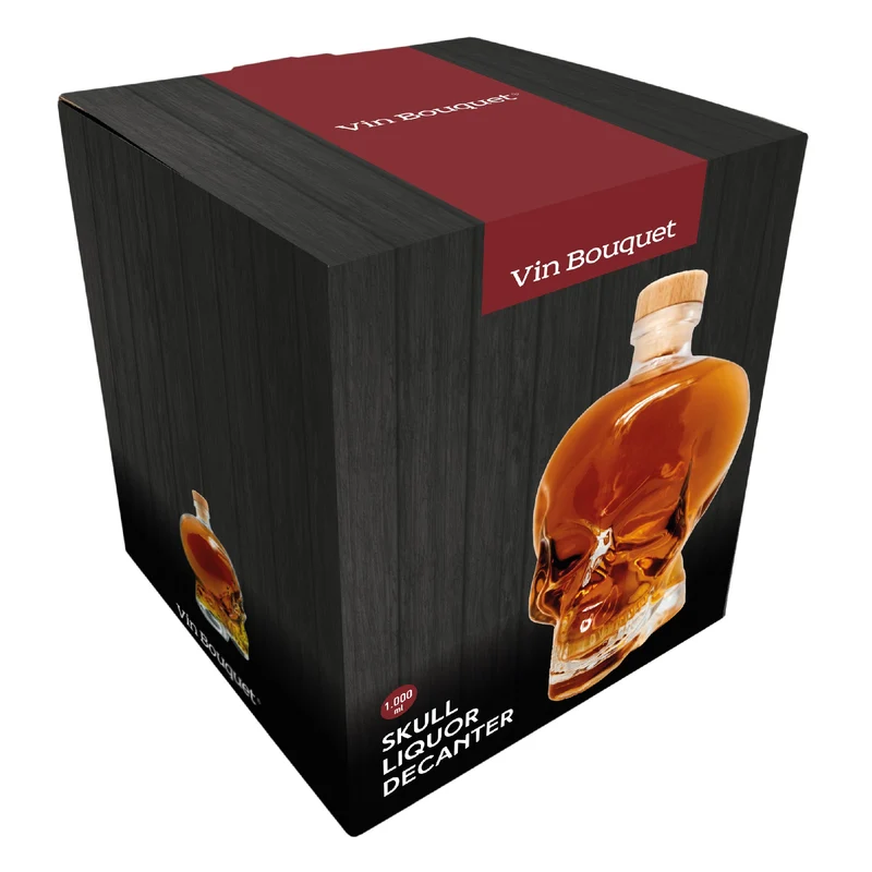 Decantador de Licor Calavera 1L – Cristal Elegante