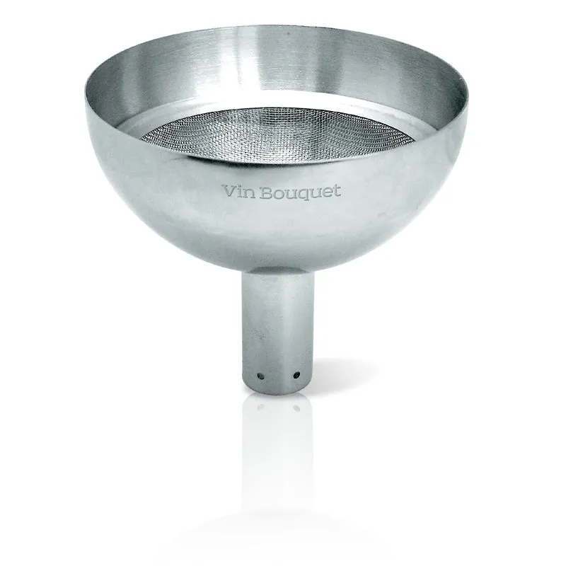 Embudo Decantador de Vino Acero Inox