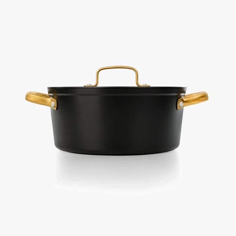 Cacerola Antiadherente Cerámico Serie Samoa Iconic Negro 24 Cm / 4,3 L
