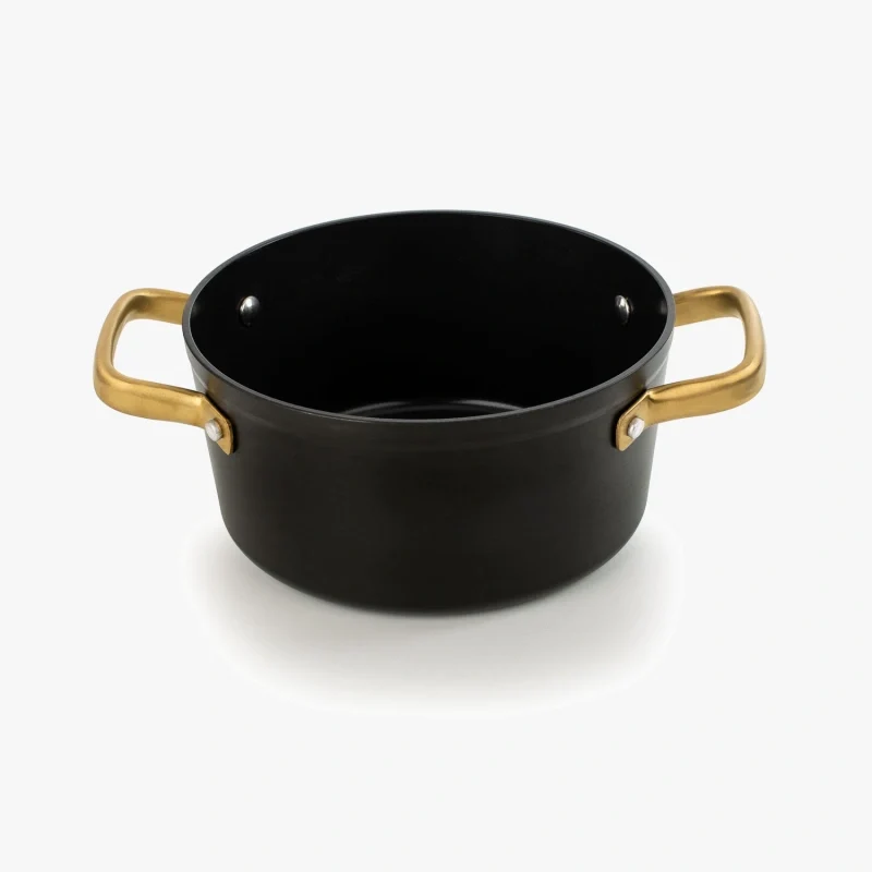 Cacerola Antiadherente Cerámico Serie Samoa Iconic Negro 20 Cm / 2,6 L