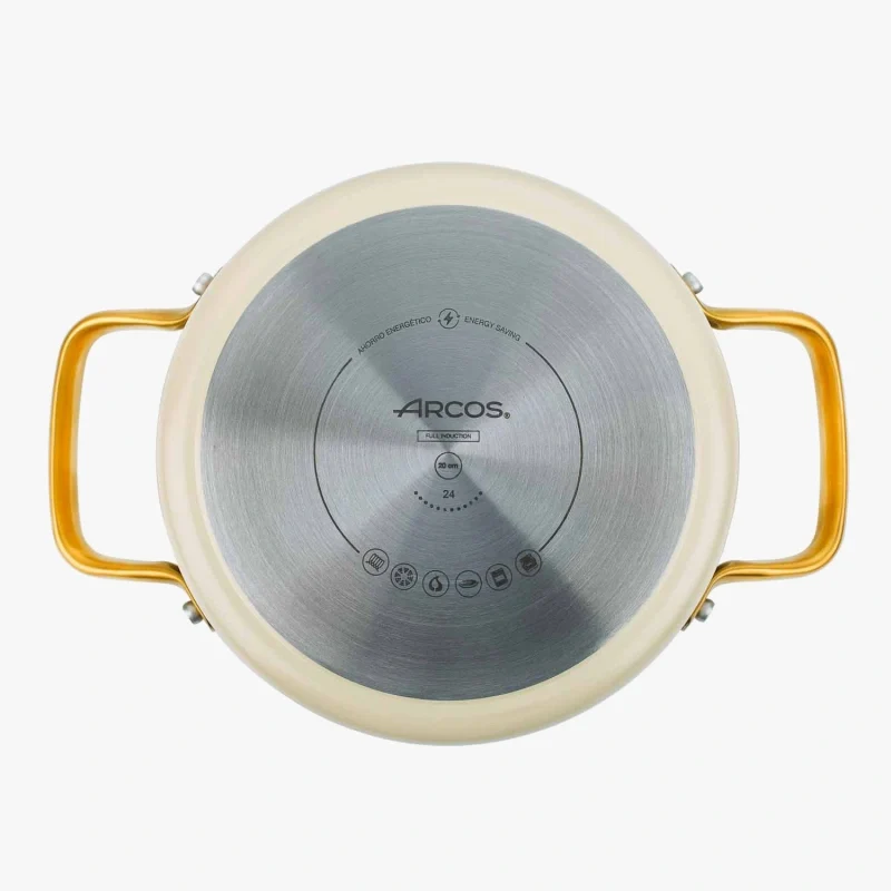 Cacerola Antiadherente Cerámico Serie Samoa Iconic Beige 20 Cm / 2,6 L