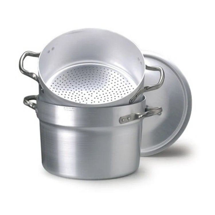 Casseruola alluminio vapore c/coperchio ø 36 lt.18
