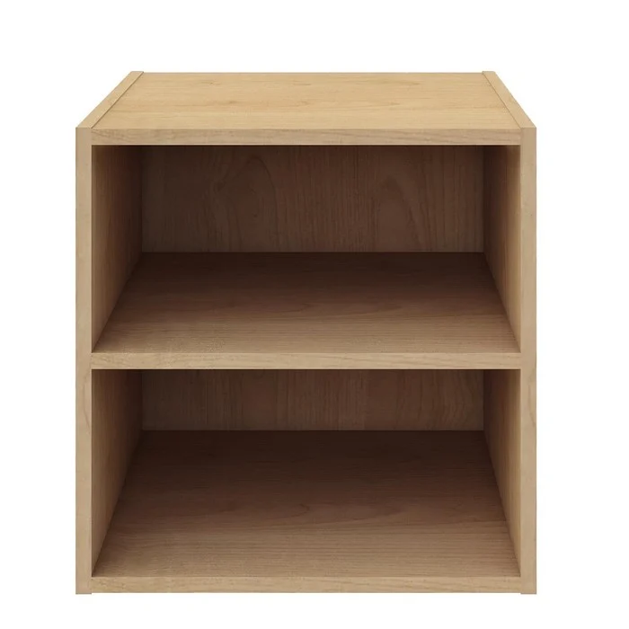 Cubo con ripiano in legno - Composite