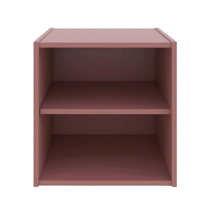 Cubo con ripiano in legno - Composite