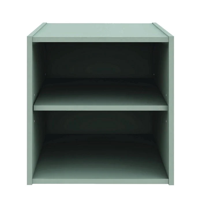 Cubo con ripiano in legno - Composite