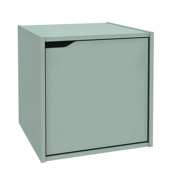 Cubo con anta in legno - Composite