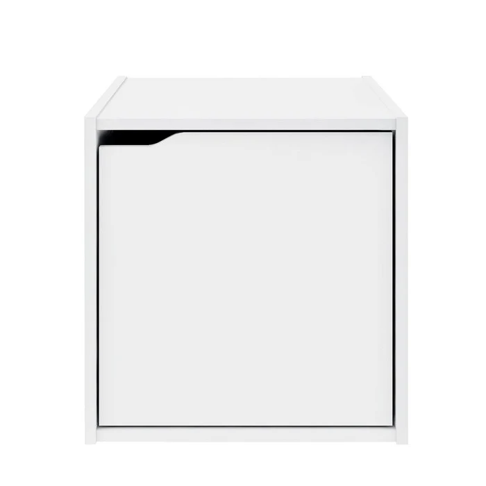 Cubo con anta in legno - Composite