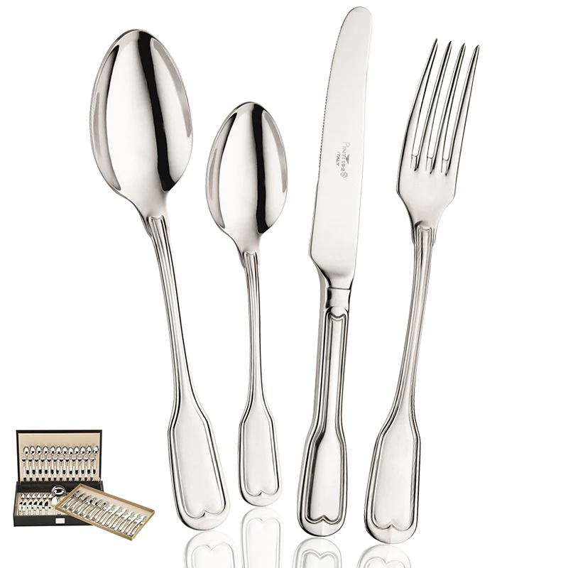 Vittoriale Servizio Posate In Acciaio Inox - Set 75 Pz