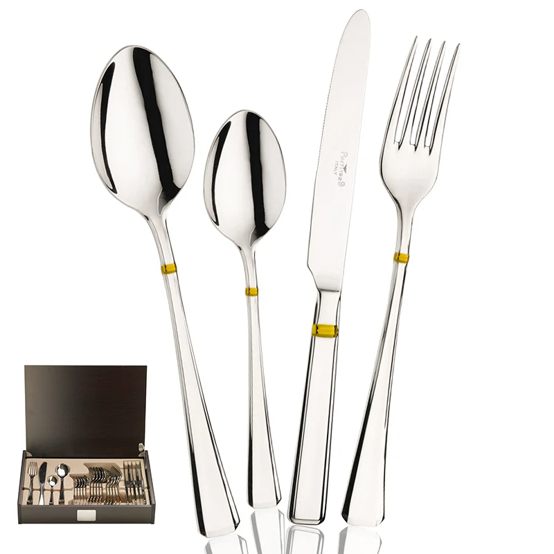 Leonardo Servizio Posate In Acciaio Inox - Set 24 Pz