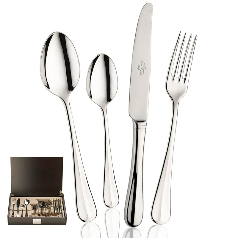Baguette Servizio Posate In Acciaio Inox - Set 24 Pz