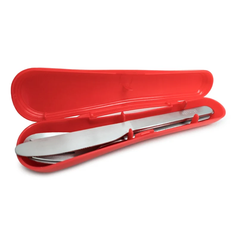 Set de Cubiertos de Acero Inoxidable con Estuche