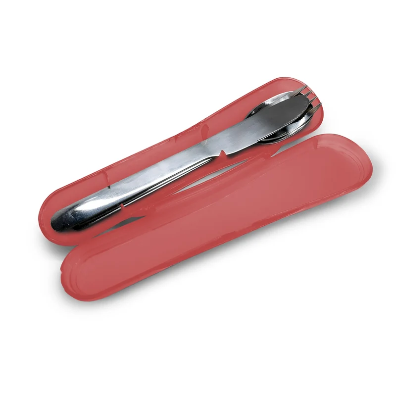 Set de Cubiertos de Acero Inoxidable con Estuche