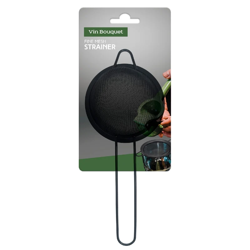 Colador para Cócteles Acero Inoxidable Negro – Profesional