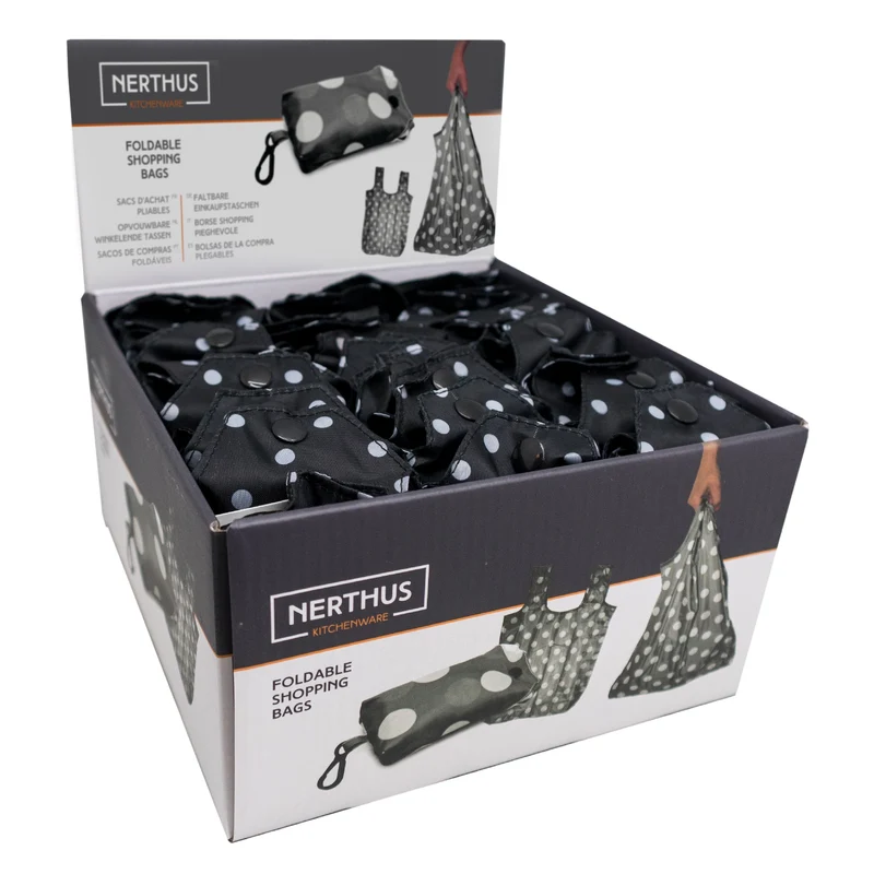 Bolsa de Compra Plegable con Lunares