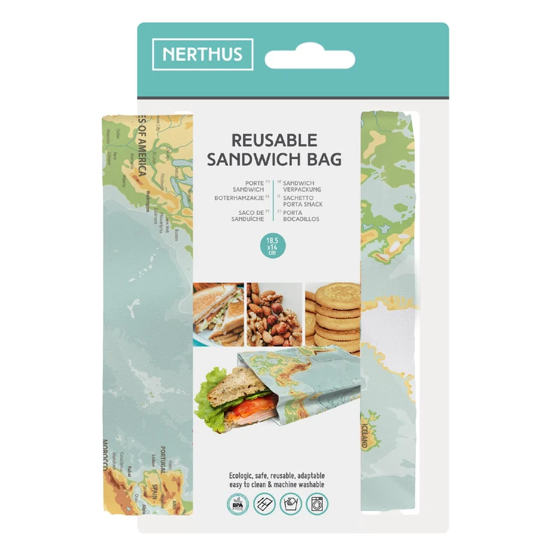 Bolsa Reutilizable para Sándwich Plegable