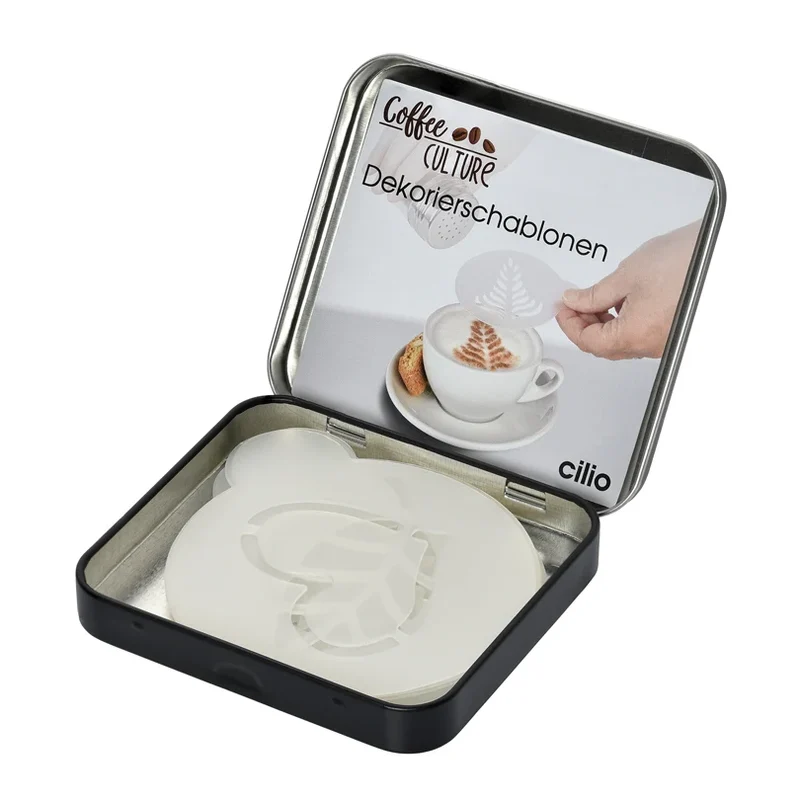 Sagome per decorare cappuccino/muffin "Coffee Culture", confezione 6 pezzi