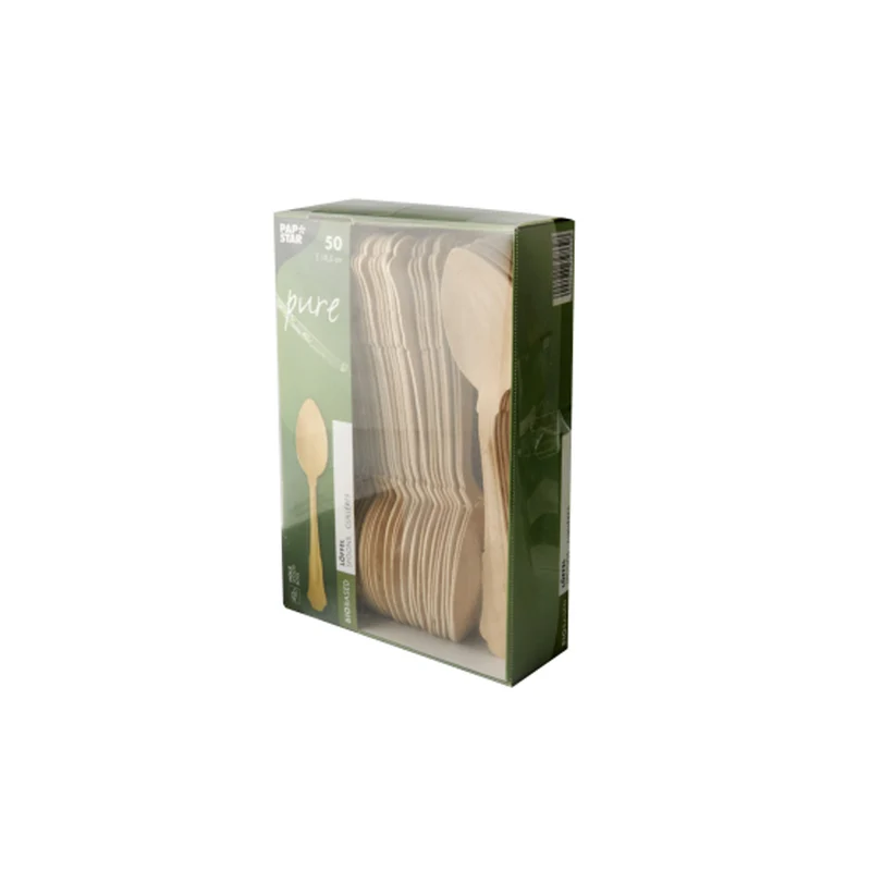 Cucchiaio tavola in legno bamboo linea nature vintage pz.50