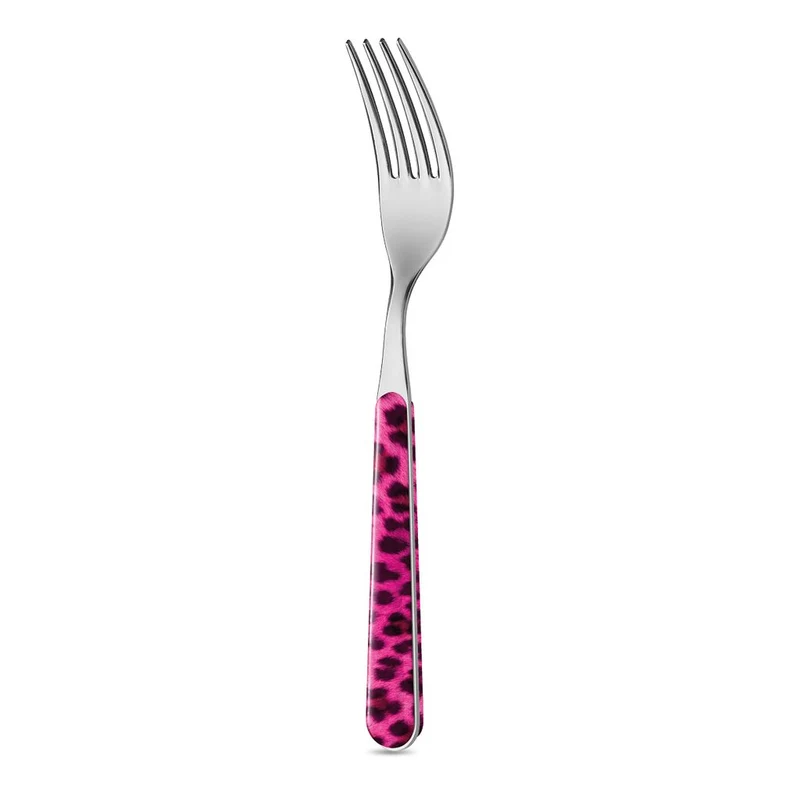 Forchetta Tavola - Animalier Leopardato Rosa BD14002P