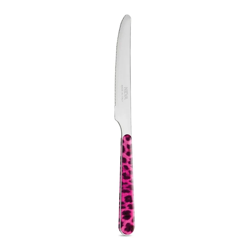 Coltello Tavola - Animalier Leopardato Rosa BD14002P