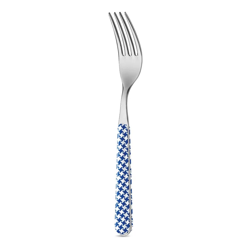 Forchetta Tavola - Pied de Poule Blu BD14016B