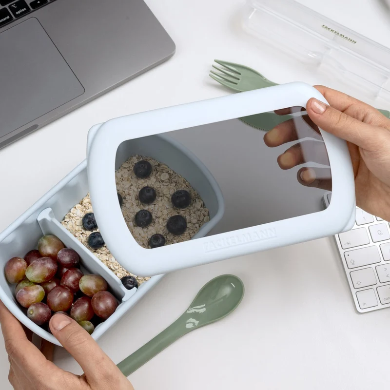 Contenitore per alimenti Linea Flexibox, azzurro, 1000 ml, 20,5 × 12,5 × 6,6 cm