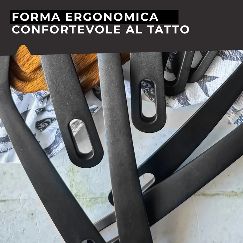 Set di 3 Utensili da cucina in nylon, paletta lasagne, mestolo e cucchiaio