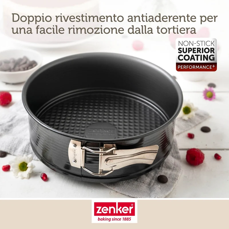 Tortiera con cerniera, Ø20 cm, Linea Perfect Black
