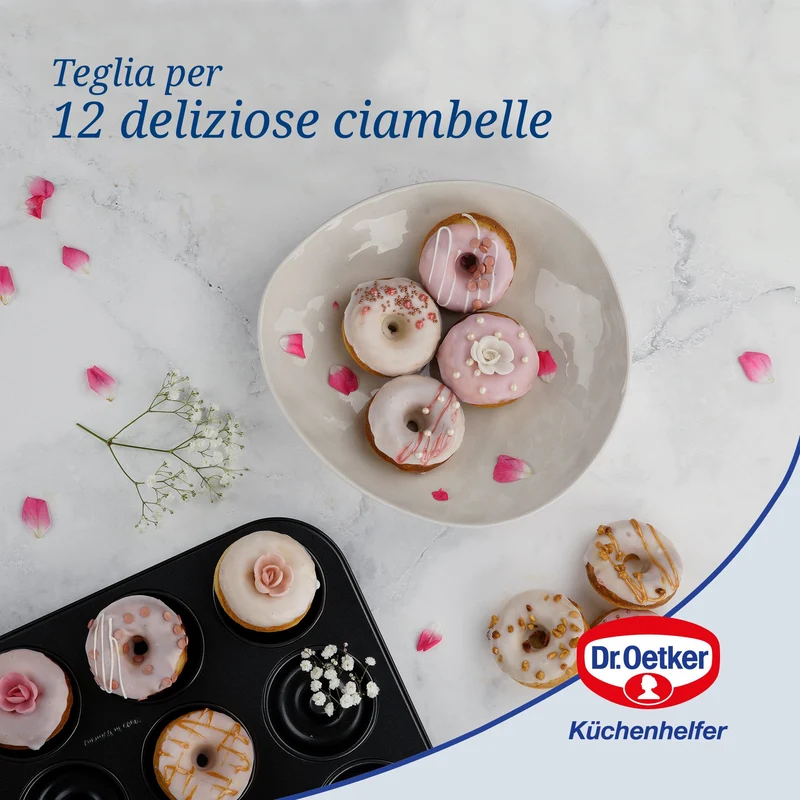 Stampo per ciambelle a 12 impronte Ø4,5cm, Linea Tradition