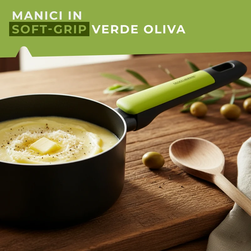 Casseruola in alluminio antiaderente, da 16 cm, Linea Oliva