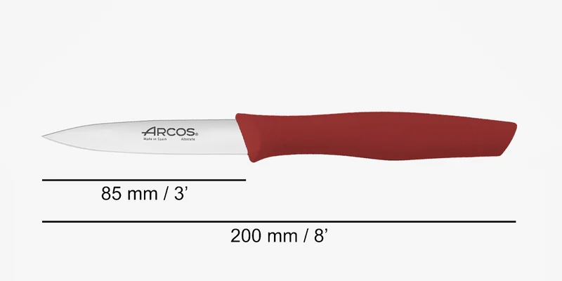 Cuchillo Mondador Serie Nova Rojo 85 mm