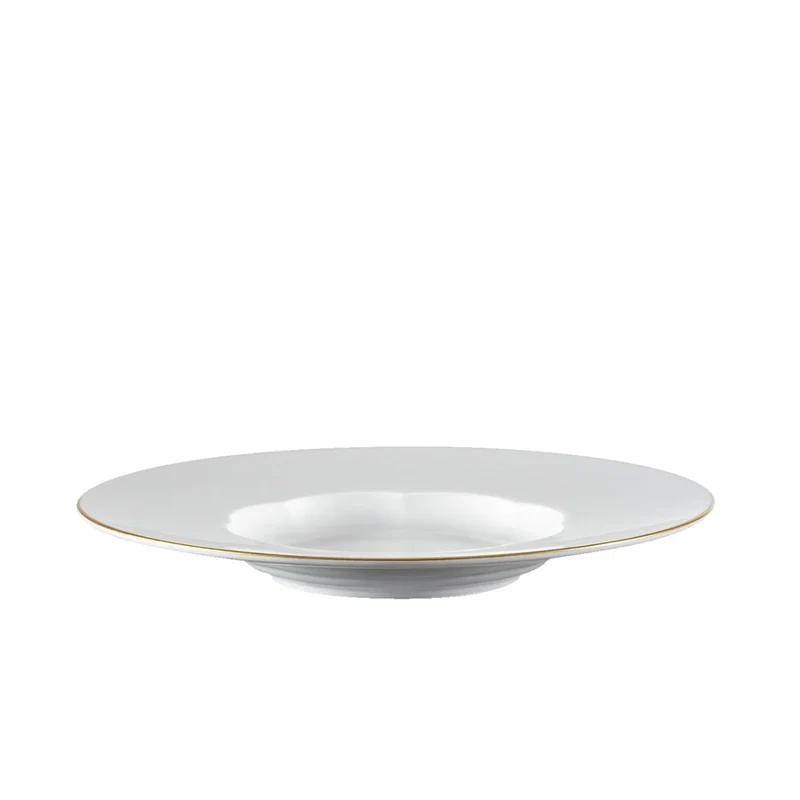 Sonetto Oro Piatto Fondo Porcellana 26 cm Oro
