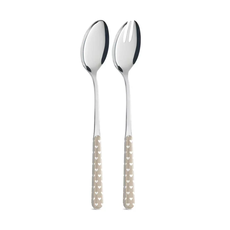 Coppia Insalata - Cuoricini Tortora BD14060PTL