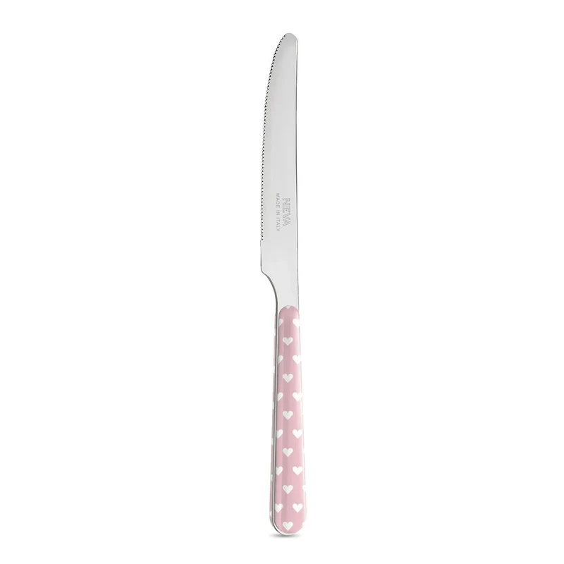 Coltello Tavola - Cuoricini Rosa BD14060PLM