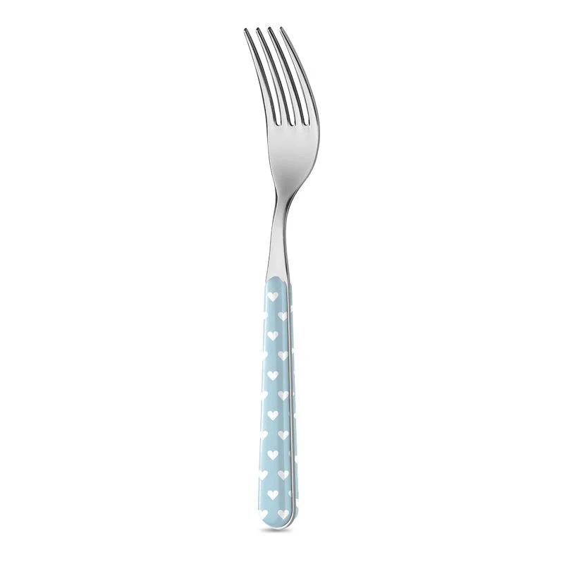 Forchetta Tavola - Cuoricini Azzurro BD14060PLC