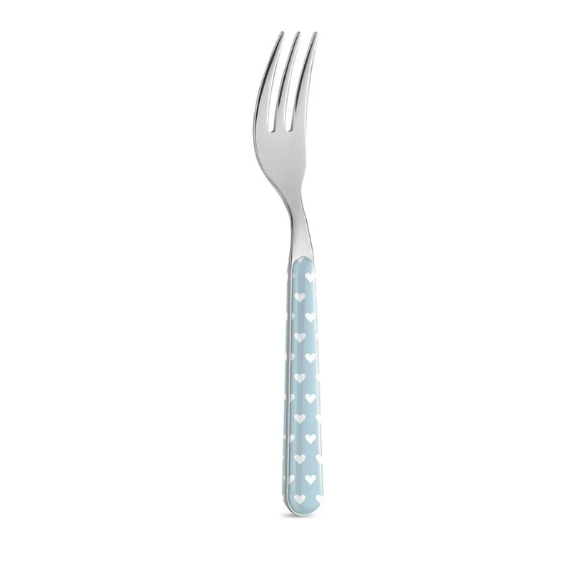 Forchetta Dolce - Cuoricini Azzurro BD14060PLC