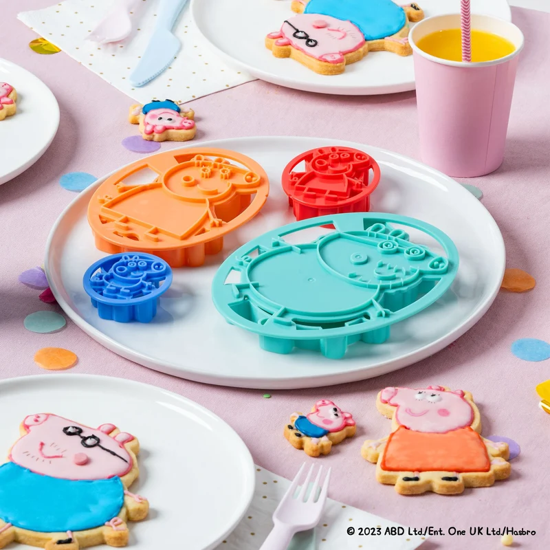 Taglia biscotti, 4 pezzi, design Peppa Pig