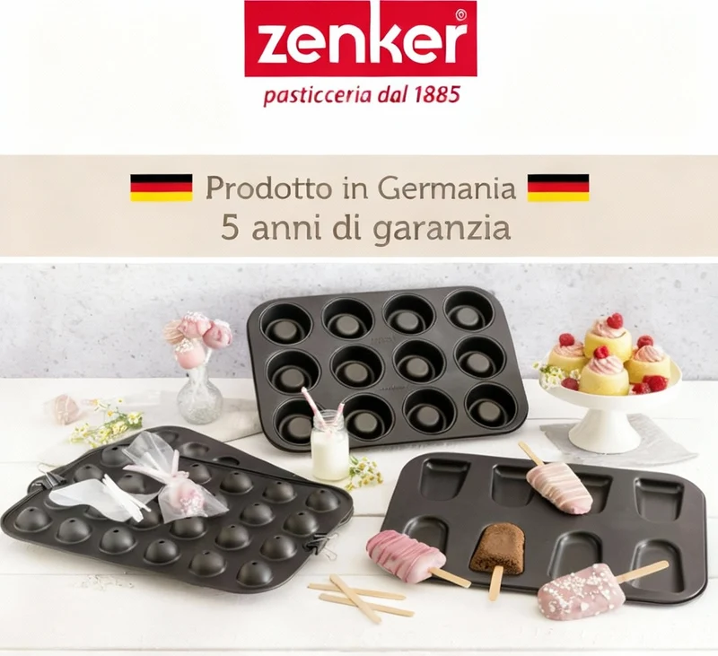 Stampi per cake pop, con bastoncini e sacchetti, 38 x 26 cm