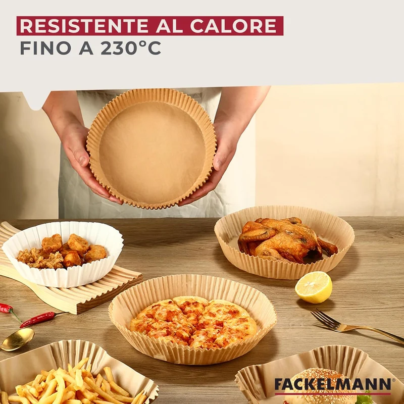 Stampi friggitrice ad aria, 16 cm, 50 pezzi