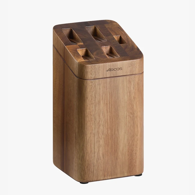 Soporte de Cuchillos de Madera de Acacia